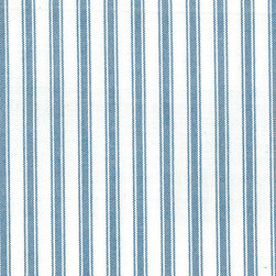 ROTH & TOMPKINS TEXTILES - Taffeta Ticking Fabric, Ticking Sky, 54''x36'' - Drapery Fabric