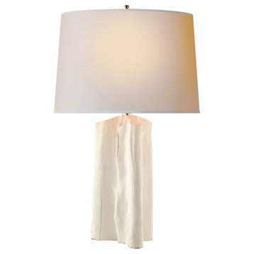 Sierra Buffet Lamp in Plaster White with Natural Paper Shade