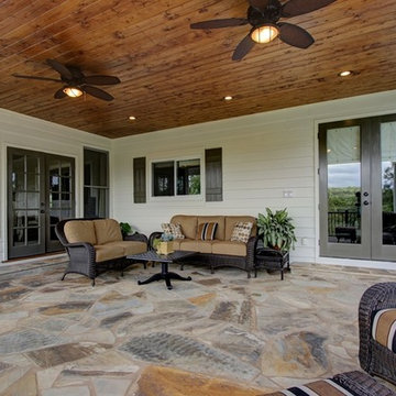 Upper / Lower Stone Patio Deck & Porch