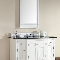53 inch Pure White Bathroom Vanity Granite Top - Bathroom Vanities And Sink Consoles