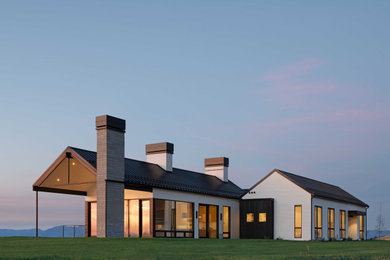 Inspiration for a scandinavian exterior home remodel in Other