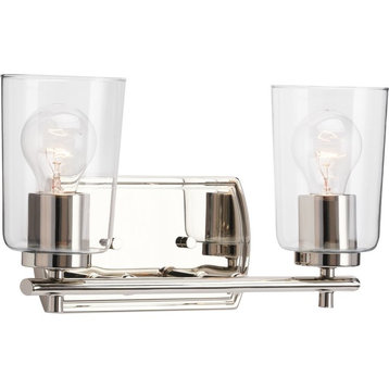 Adley Collection 2-Light Bath and Vanity, Polished Nickel