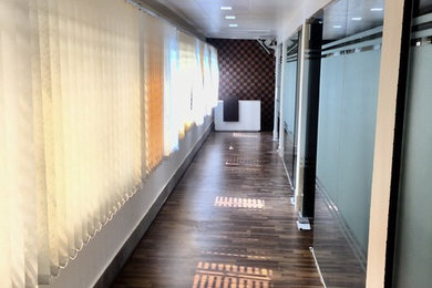 Inspiration for a modern hallway remodel in Other