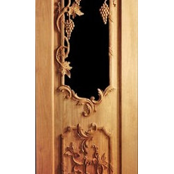 Custom Hand Carved Wine Cellar Doors - Home Decor