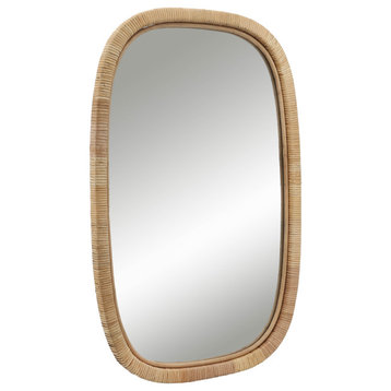 22x36 Rectangular Mirror, Brown
