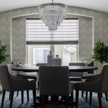 Elmhurst Vignette Modern Roman Shades