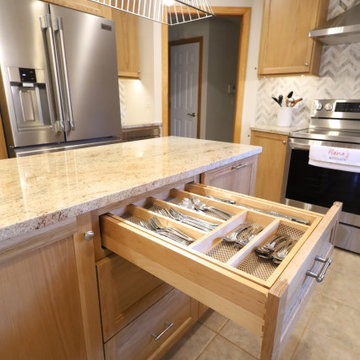 Warm Wood Wonder: White Oak Kitchen Remodel with Smart Storage