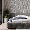 Sublime Oval Shapes Wallpaper, Grey