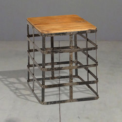steel cage side table - Side Tables And End Tables