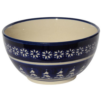 Polish Pottery  Ice Cream/Cereal Bowl, Pattern Number: 243a