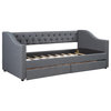 Gewnee Upholstered Twin Size daybed in Gray