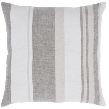 Cassidy Decorative Pillow, Olive and Natural and White