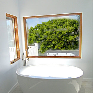 75 Beautiful Bath With Recycled Glass Countertops And White