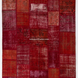 Patchwork style Up-cycled Handmade Rugs - Area Rugs