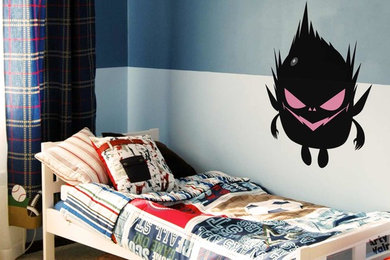 Cette photo montre une chambre moderne.
