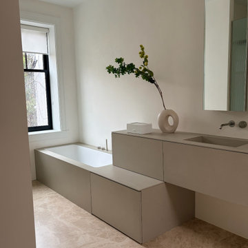 A Bathroom in Mineral Harmony – Westmount Montreal