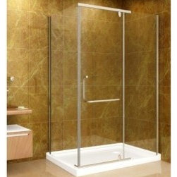 Aston Global 48" x 35" Shower Enclosure with Shower Base in Chrome Finish with 1 - Bath Products