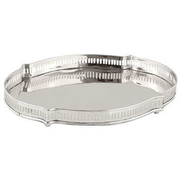 Chippendale Tray, Nickel