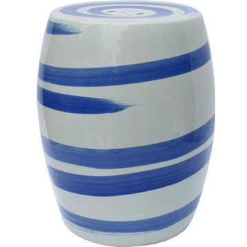 Garden Stool Backless White Blue Colors May Vary Variable Polished
