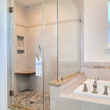 90 Degree Corner Shower with Clear Glass