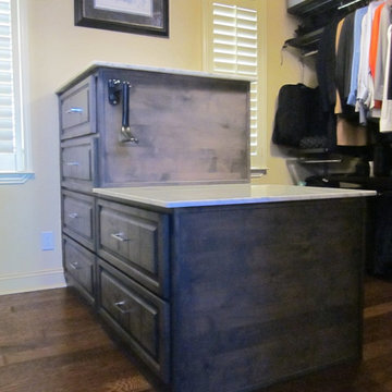 Utility Organizer, Closet Island, and Millwork Knotty Alder