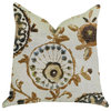 Plutus Daliani Floral Luxury Throw Pillow, Double Sided 20"x20"