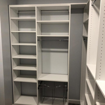 Efficient Storage Solutions: White Small Walk-in Closets Project