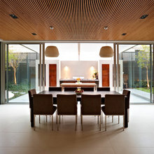 Timber slats ceiling