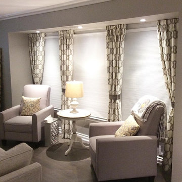 Drapes made with our Nantucket Fabric.