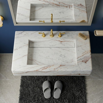 Bespoke Calacatta Gold Marble Sinks | Timeless Luxury Collection
