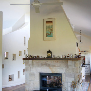 Stone Fireplace