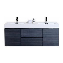 wall mounted double vanity