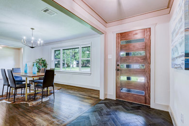 Inspiration for a transitional home design remodel in Houston