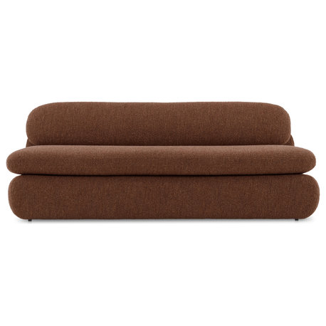 Scout Toffee Brown Polyester Acrylic And Wool Sofa