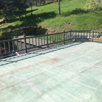 DecTec Deck Roof, Fortress Cable Railing and Wild Hog wire fence