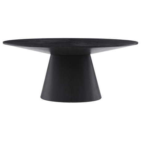 Gavin Black Dining Table, Rich Black Finish