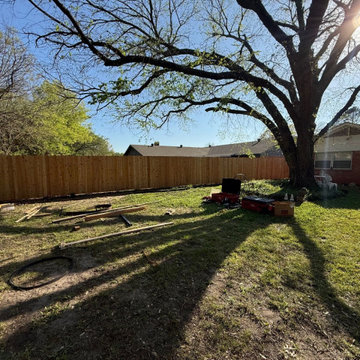 Gainesville, TX wood privacy fence, western red cedar