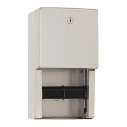 SCAL-188 Surface Mounted Dual Roll Toilet Tissue Dispenser W/ Lock - Bathroom Accessories