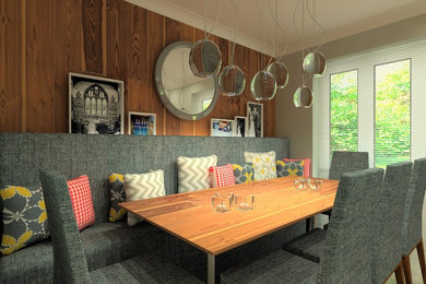 Tricky kitchen-dining room design