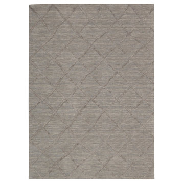 Lunette Rug, Silver, 5'x7'6"