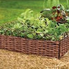 Woven arch top willow raised bed kit, 48"W x 96"L x 10"H