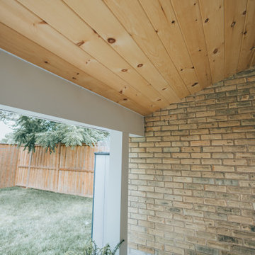 Pine Tongue & Groove Covered Patio