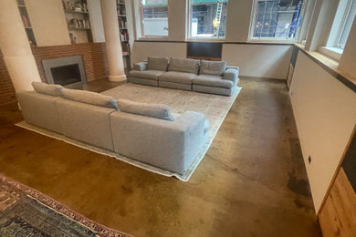 Living room - transitional living room idea in Other
