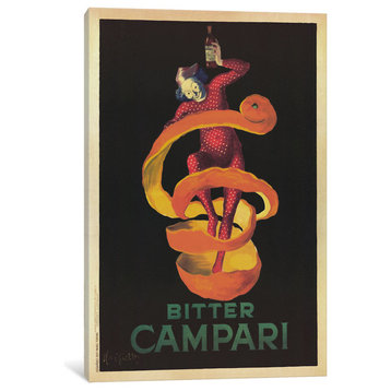 "Bitter Campari (Vintage)" by Leonetto Cappiello, 18x12x1.5"