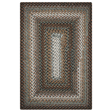 Homespice Decor 10" Square Midnight Moon Ultra Durable Braided Rug