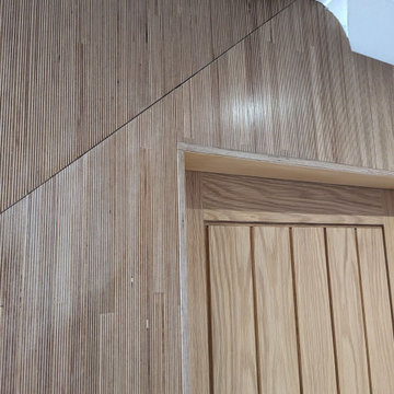 Plywood Bespoke Staircase with built in storage Oswestry