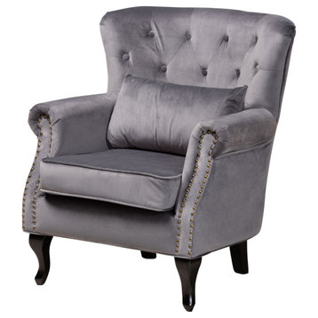 Raymonde Traditional Chair, Gray