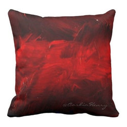 Dark Red Throw Pillows by Corbin Henry - Decorative Pillows
