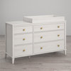 Little Seeds Monarch Hill Poppy 6-Drawer Changing Table, Ivory Oak
