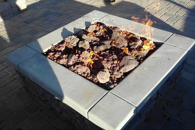 Fire Pit and Pavers